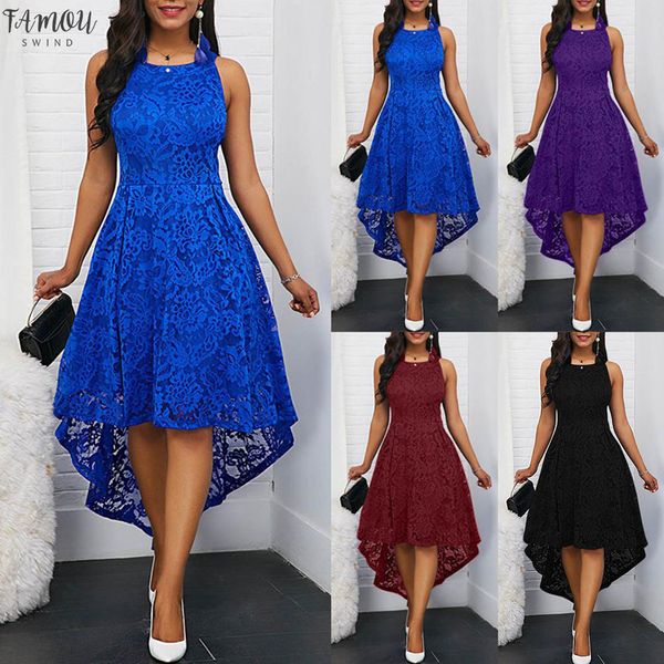 floral lace women solid color sleeveless irregular hem formal party midi dress, Black;gray
floral lace women solid color sleeveless irregular hem formal party midi dress, Black;gray