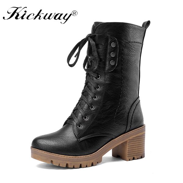 kickway plus size 34-43 snow boots shoes women pu leather large yard mid calf winter boots women warm plush winter shoes, Black
kickway plus size 34-43 snow boots shoes women pu leather large yard mid calf winter boots women warm plush winter shoes, Black