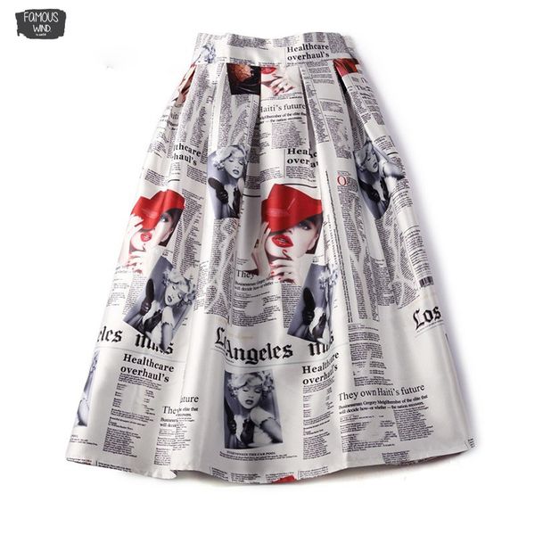 summer new 50s 60s vintage lady newspaper print high waist pleated flare midi skirt saia longa plissada, Black
summer new 50s 60s vintage lady newspaper print high waist pleated flare midi skirt saia longa plissada, Black