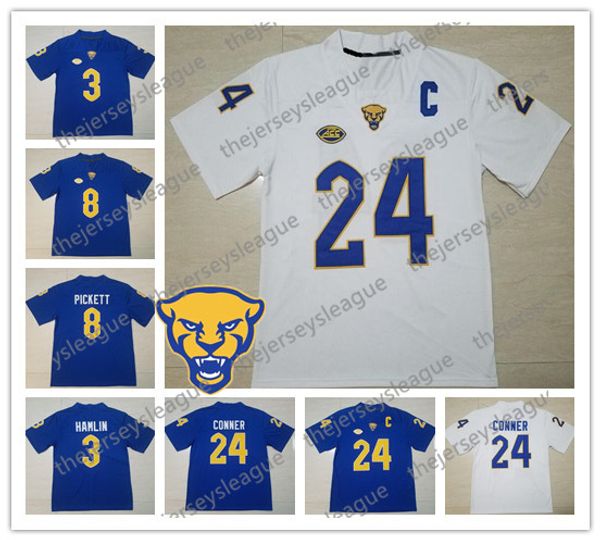 Pittsburgh Panthers Pitt 2019 #24 James Conner 8 Pickett 1 Larry Fitzgerald Royal Blue White Stitched NCAA College Football Jersey 
Pittsburgh Panthers Pitt 2019 #24 James Conner 8 Pickett 1 Larry Fitzgerald Royal Blue White Stitched NCAA College Football Jersey