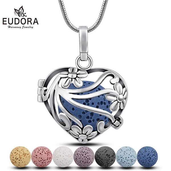 eudora 18mm blossom heart cage pendant locket diffuser necklace fit volcanic lava stone ball diy fine jewelry h120, Silver
eudora 18mm blossom heart cage pendant locket diffuser necklace fit volcanic lava stone ball diy fine jewelry h120, Silver