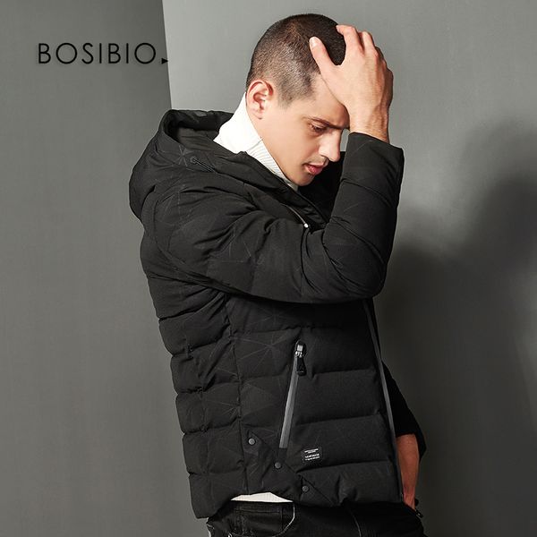 bosibio 2018 mens winter jackets hooded cotton padded casual parkas slim fit thick warm men's coat brand clothing 8133, Black
bosibio 2018 mens winter jackets hooded cotton padded casual parkas slim fit thick warm men's coat brand clothing 8133, Black