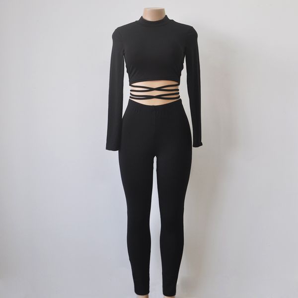 2018 fashion women autumn elastic crop bandage strap and skinny long pants 2 piece sets clothing casual slim fit tracksuit, Gray
2018 fashion women autumn elastic crop bandage strap and skinny long pants 2 piece sets clothing casual slim fit tracksuit, Gray