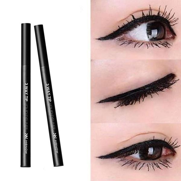 1.2g women's beauty waterproof quick-dry black eye liner 3 way tip liquid eyeliner pen long lasting makeup tool new 
1.2g women's beauty waterproof quick-dry black eye liner 3 way tip liquid eyeliner pen long lasting makeup tool new
