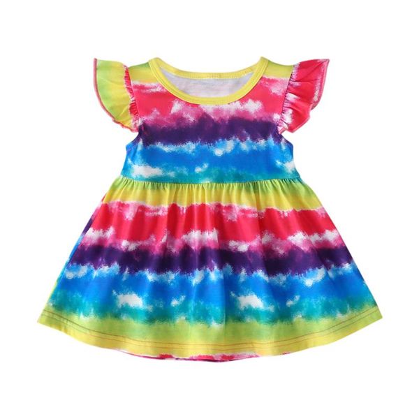 6m-3t baby rainbow princess dress kids girls summer flying sleeve dresses, Red;yellow
6m-3t baby rainbow princess dress kids girls summer flying sleeve dresses, Red;yellow