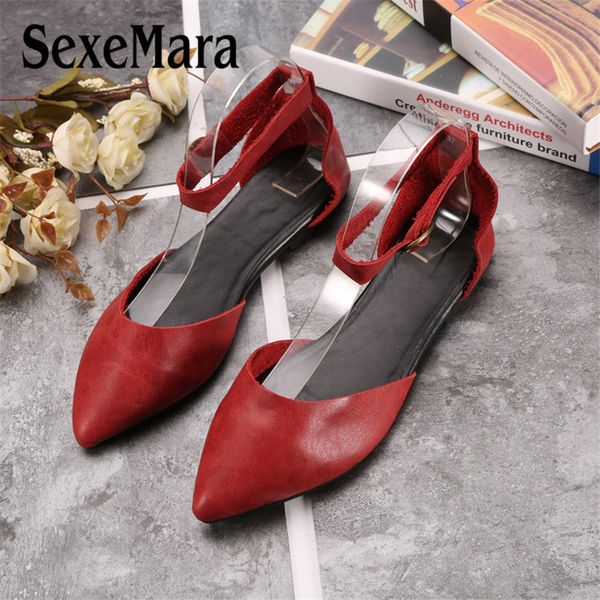 sexemara мода острым носом женщины плоские туфли из натуральной кожи casual беременные вождения удобная женская обувь размер 35 40, Black
sexemara мода острым носом женщины плоские туфли из натуральной кожи casual беременные вождения удобная женская обувь размер 35 40, Black