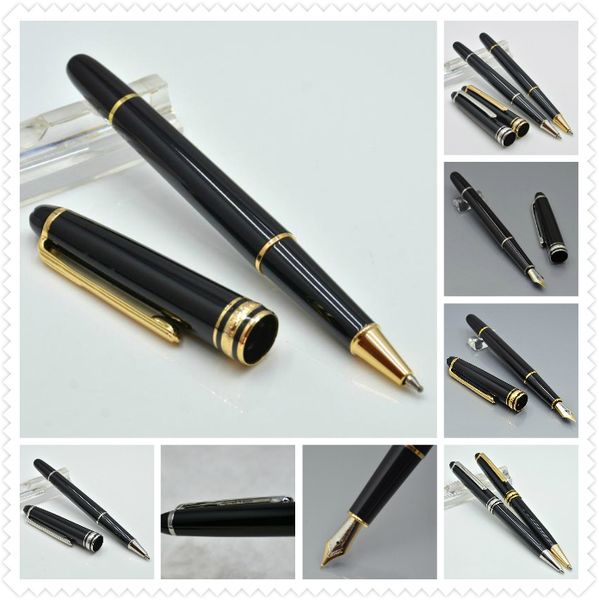 classic 163 black resin ballpoint pen / roller ball pen / fountain pen office stationery luxury writing ball pens gift m8, Blue;orange
classic 163 black resin ballpoint pen / roller ball pen / fountain pen office stationery luxury writing ball pens gift m8, Blue;orange