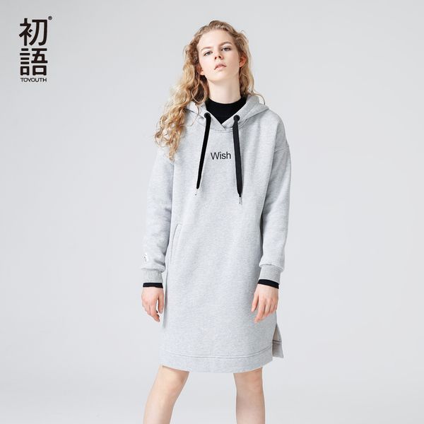toyouth winter fleece split hooded dress women letter printed hoodies dresses long sleeve vestidos mujer gray sweatshirt robe, Black;pink
toyouth winter fleece split hooded dress women letter printed hoodies dresses long sleeve vestidos mujer gray sweatshirt robe, Black;pink