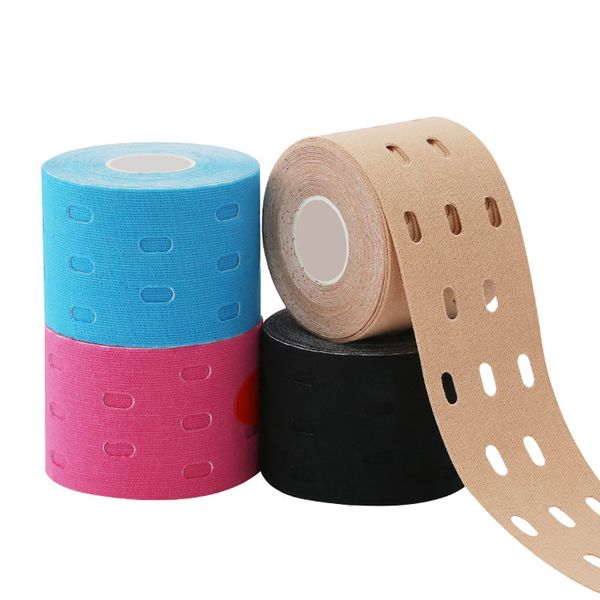 5cm*5m perforated muscles sports adhesive tape therapeutic care elastic physio kinesiology tape bandage breathable, Black;gray
5cm*5m perforated muscles sports adhesive tape therapeutic care elastic physio kinesiology tape bandage breathable, Black;gray