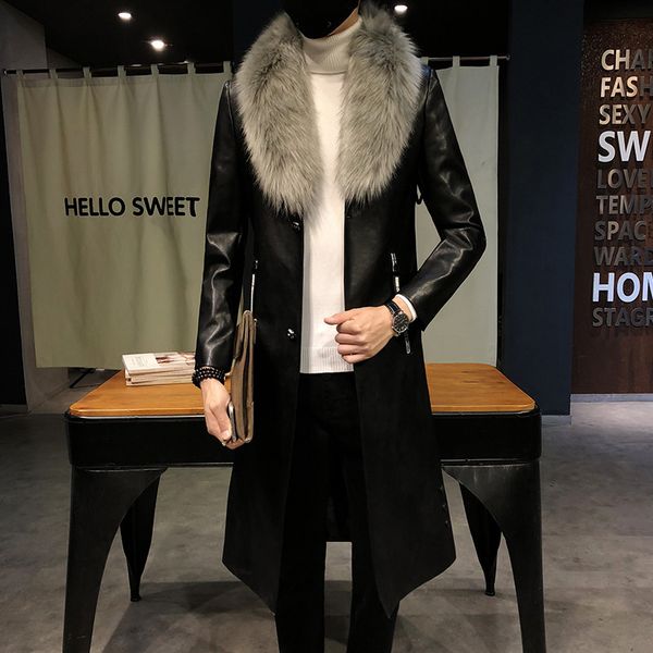 men trench coat jacket pu leather outwear fashion buttons retro long sleeve, Tan;black
men trench coat jacket pu leather outwear fashion buttons retro long sleeve, Tan;black