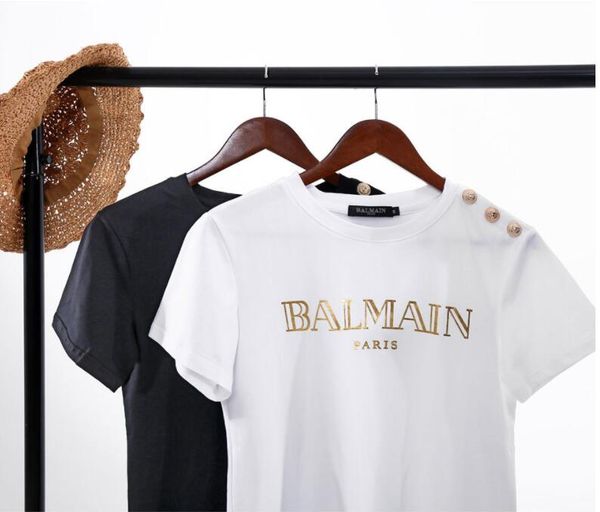 Women ummer fa hion letter t hirt pari t hirt cotton hort leeve t hirt woman tee top ca ual female golden buckle t hirt, White
Women ummer fa hion letter t hirt pari t hirt cotton hort leeve t hirt woman tee top ca ual female golden buckle t hirt, White