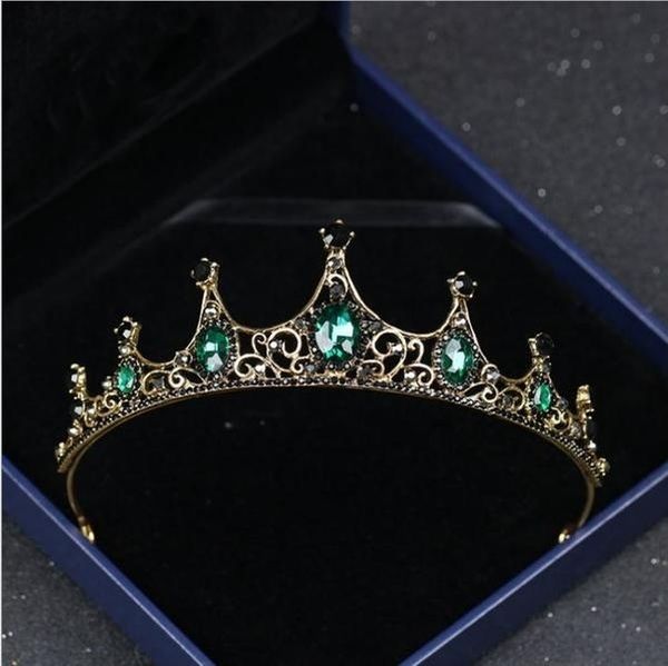 women vintage baroque queen crown hair tiara girls princess wedding party green diamond hair accessories jewelry, Silver
women vintage baroque queen crown hair tiara girls princess wedding party green diamond hair accessories jewelry, Silver