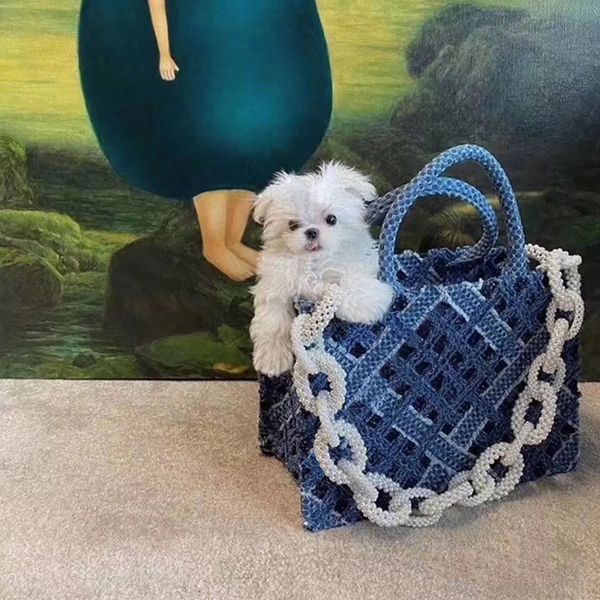 bag female pearl short-distance travel handbag 2020 new large capacity denim niche tote bag summer fashion hollow shoulder bags
bag female pearl short-distance travel handbag 2020 new large capacity denim niche tote bag summer fashion hollow shoulder bags