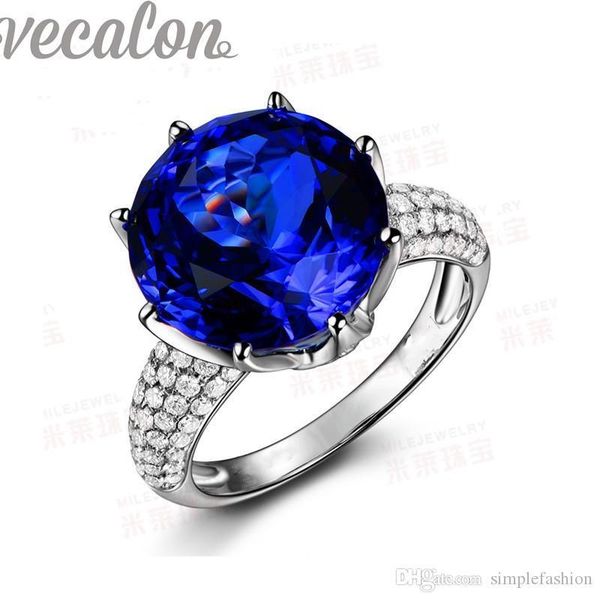 vecalon мода корона обручальное кольцо для женщин круглого 8ct sapphire имитация алмазы cz 925 серебра группы sterling обручального кольца, Slivery;golden
vecalon мода корона обручальное кольцо для женщин круглого 8ct sapphire имитация алмазы cz 925 серебра группы sterling обручального кольца, Slivery;golden