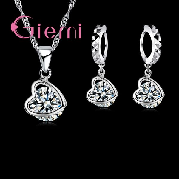 giemi sweet lovely heart cz crystals cz 925 stamped pendant necklace earrings sterling silver jewelry set for women party
giemi sweet lovely heart cz crystals cz 925 stamped pendant necklace earrings sterling silver jewelry set for women party