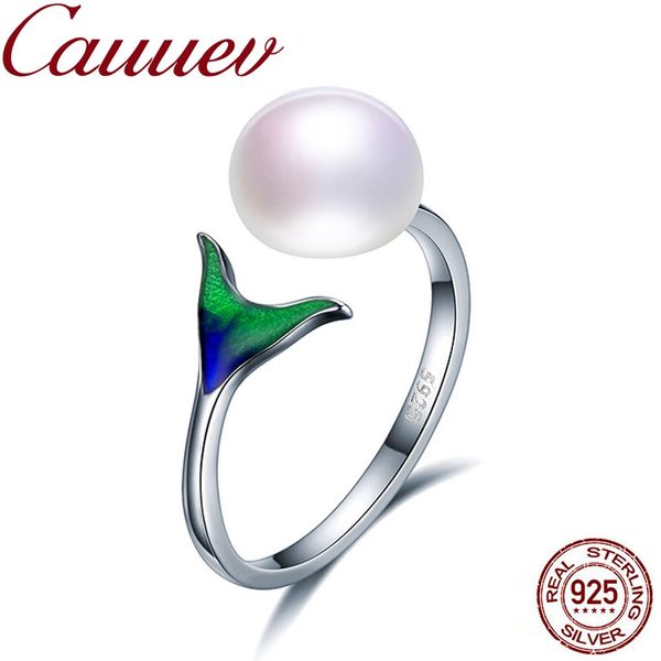 cauuev natural freshwater pearl 925 sterling silver female mermaid tail adjustable finger rings for women wedding jewelry s925, Golden;silver
cauuev natural freshwater pearl 925 sterling silver female mermaid tail adjustable finger rings for women wedding jewelry s925, Golden;silver