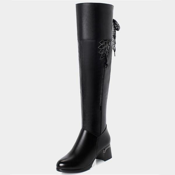 2019 new autumn winter over the knee long boots women boots rhinestone bow women leather high heel shoes woman high, Black
2019 new autumn winter over the knee long boots women boots rhinestone bow women leather high heel shoes woman high, Black