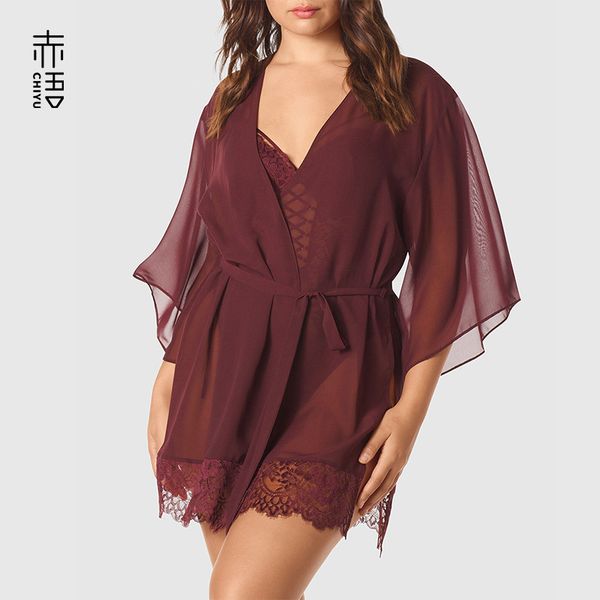 ins красный новый шифон кимоно robe европейский и американский сексуальный кружевной отделкой белье обрезается с длинным рукавом nightgown п, Black;brown
ins красный новый шифон кимоно robe европейский и американский сексуальный кружевной отделкой белье обрезается с длинным рукавом nightgown п, Black;brown