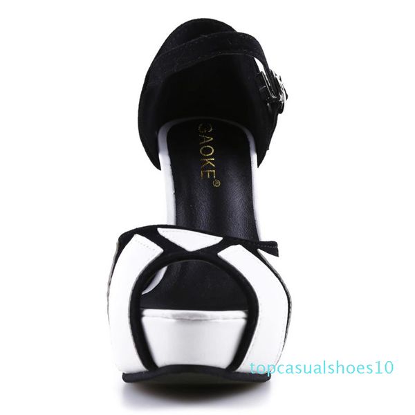 2020 summer women high heels sandals 11.5cm fashion stripper shoes ankle strap party pumps shoes women platform sandals t10, Black
2020 summer women high heels sandals 11.5cm fashion stripper shoes ankle strap party pumps shoes women platform sandals t10, Black