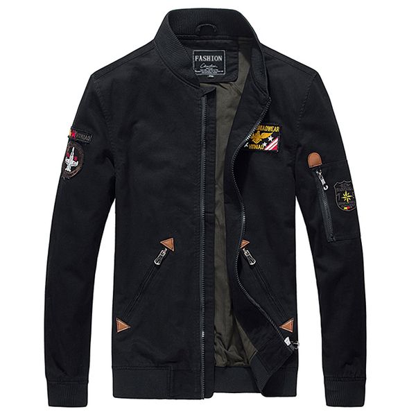 selling men jacket casual pilots embroidered popular brand pure cotton large size workwear men's coat, Black;brown
selling men jacket casual pilots embroidered popular brand pure cotton large size workwear men's coat, Black;brown