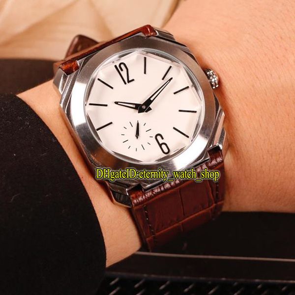 new octo finissimo 103035 white dial japan miyota automatic 102028 bgo40bplxt mens watch silvery case leather band sport watches, Slivery;brown 
new octo finissimo 103035 white dial japan miyota automatic 102028 bgo40bplxt mens watch silvery case leather band sport watches, Slivery;brown