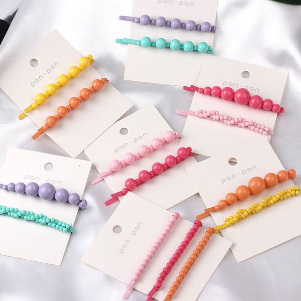 2pcs girls pearl hair clip fashion candy color hairclip barrette stick women hair pins bobby accessories elegant hairpin 
2pcs girls pearl hair clip fashion candy color hairclip barrette stick women hair pins bobby accessories elegant hairpin