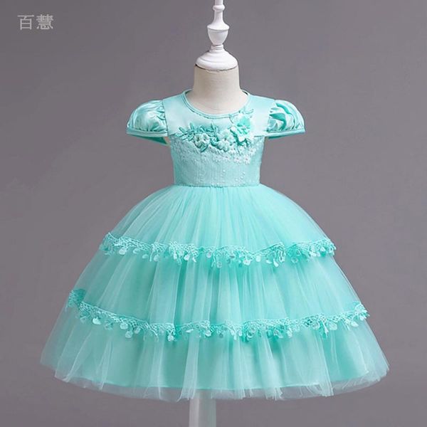 flower children's dresses kids elegant party dress for girls short sleeve girls yarn wedding princess dresses baby kids clothes, Red;yellow
flower children's dresses kids elegant party dress for girls short sleeve girls yarn wedding princess dresses baby kids clothes, Red;yellow