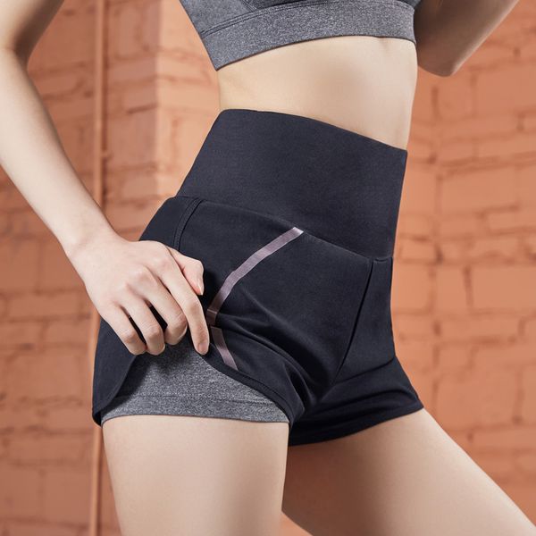 double layer women running shorts elastic waist workout gym sport short fitness ladies yoga shorts summer sportswear quick dry, Black;blue
double layer women running shorts elastic waist workout gym sport short fitness ladies yoga shorts summer sportswear quick dry, Black;blue