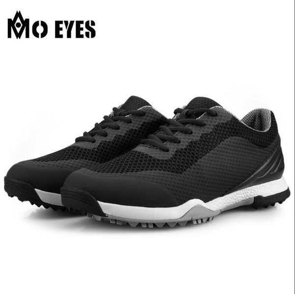 mo eyes men summer breathable black mesh waterproof golf shoes waterproof non-slip comfortable golf sneakers 39-44
mo eyes men summer breathable black mesh waterproof golf shoes waterproof non-slip comfortable golf sneakers 39-44