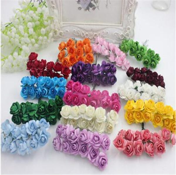 144pcs / lot 1.5 cm artificial small paper rose handmade party supplies wedding car decoration artificial flower
144pcs / lot 1.5 cm artificial small paper rose handmade party supplies wedding car decoration artificial flower