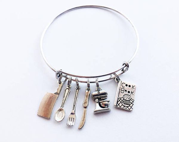 chef cutlery spoon cutlery creative pendant bracelet mother's day gift alloy jewelry pendant adjustable bracelet woman, Black
chef cutlery spoon cutlery creative pendant bracelet mother's day gift alloy jewelry pendant adjustable bracelet woman, Black