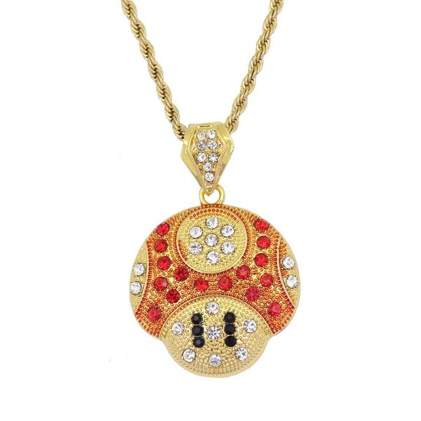 cartoon mushroom head pendant necklaces for men alloy luxury necklace stainless steel cuban chains jewelry 2 colors golden silver
cartoon mushroom head pendant necklaces for men alloy luxury necklace stainless steel cuban chains jewelry 2 colors golden silver