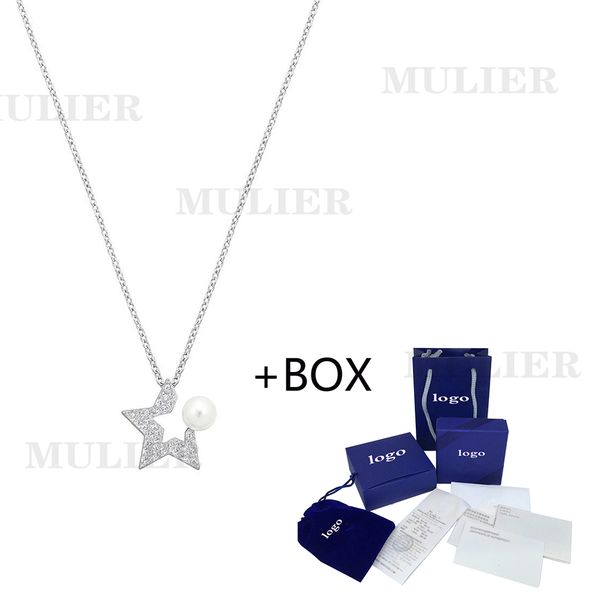 mulier 2019 swa new fanfare star pearl necklace to send lovers anniversary gift ladies jewelry 5215275, Silver
mulier 2019 swa new fanfare star pearl necklace to send lovers anniversary gift ladies jewelry 5215275, Silver