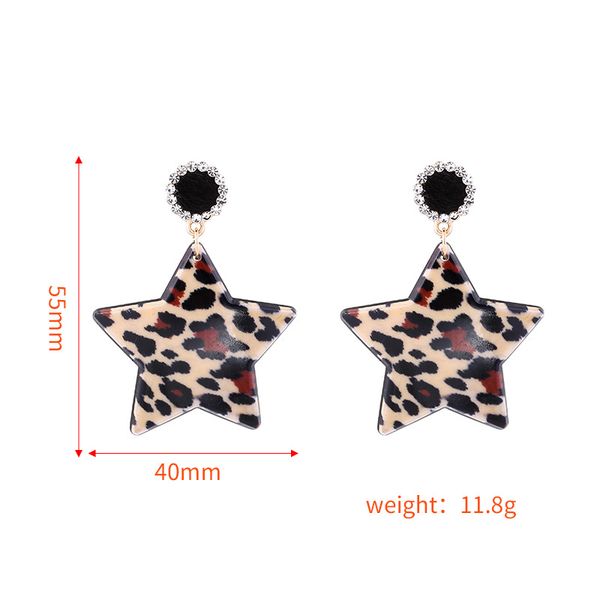 wholesale- baitaan acrylic pentagonal leopard earrings popular european and american exaggerated long earpendant earrings, Golden
wholesale- baitaan acrylic pentagonal leopard earrings popular european and american exaggerated long earpendant earrings, Golden