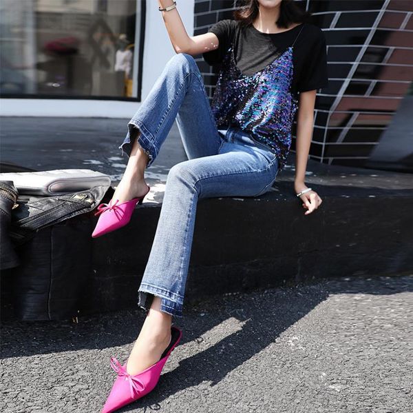 2019 womens jeans slim high waist black/light blue female casual skinny stretchy ankle-length flare pants trousers 26/32 j2817
2019 womens jeans slim high waist black/light blue female casual skinny stretchy ankle-length flare pants trousers 26/32 j2817