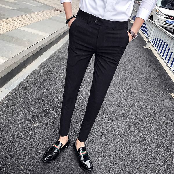 spring and autumn mens suit pants black gray men plaid pants business casual trousers large size 36 pant 2020, White;black
spring and autumn mens suit pants black gray men plaid pants business casual trousers large size 36 pant 2020, White;black