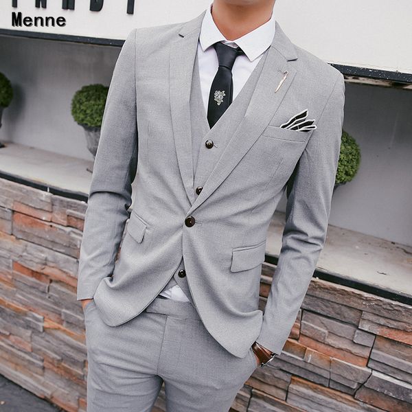 menne men's suit new casual business suit xiaoxi decoration men's three-piece gentleman's solid color, White;black
menne men's suit new casual business suit xiaoxi decoration men's three-piece gentleman's solid color, White;black