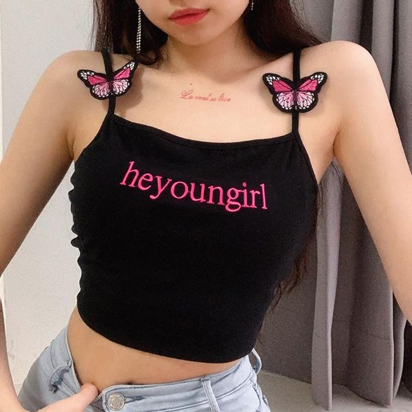 мода бабочка вышивка camis top summer crop top женщины письмо версия для печати sexy basic crop, White
мода бабочка вышивка camis top summer crop top женщины письмо версия для печати sexy basic crop, White