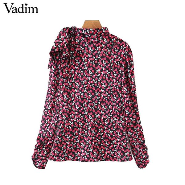 vadim women elegant floral print blouse long sleeve bow tie decorate back zipper female chic office wear blusas lb356, White
vadim women elegant floral print blouse long sleeve bow tie decorate back zipper female chic office wear blusas lb356, White