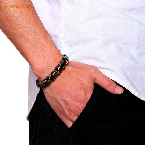 graceangie 1pc men stone beads bracelet homme lava natural tiger eye stone elastic rope bangles jewelry male fashion gift, Black
graceangie 1pc men stone beads bracelet homme lava natural tiger eye stone elastic rope bangles jewelry male fashion gift, Black
