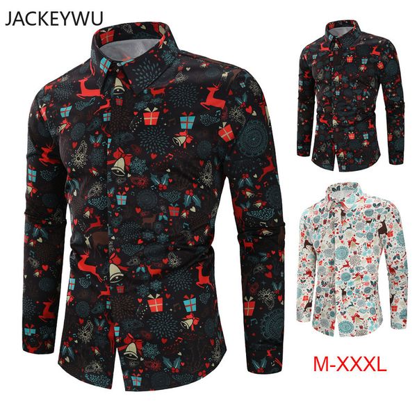 brand christmas shirt men 2019 fashion hidden button slim fit 3d deer printed casual shirts hip hop male blouse streetwear, White;black
brand christmas shirt men 2019 fashion hidden button slim fit 3d deer printed casual shirts hip hop male blouse streetwear, White;black