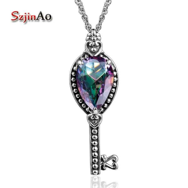 szjinao women real 925 sterling silver key pendants necklace gift vintage bohemian retro love mystic rainbow z boho jewelry
szjinao women real 925 sterling silver key pendants necklace gift vintage bohemian retro love mystic rainbow z boho jewelry
