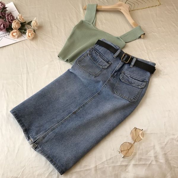 denim jean skirt women's 2020 new style summer high waist a- line mid-length over-the-knee slit skirt students jeans skirts, Black
denim jean skirt women's 2020 new style summer high waist a- line mid-length over-the-knee slit skirt students jeans skirts, Black