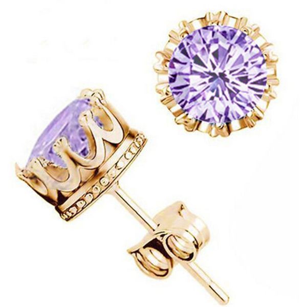 wholesale fashion crown gold color earrings women brincos de prata men cz crystal jewerly double stud earing, Golden;silver
wholesale fashion crown gold color earrings women brincos de prata men cz crystal jewerly double stud earing, Golden;silver
