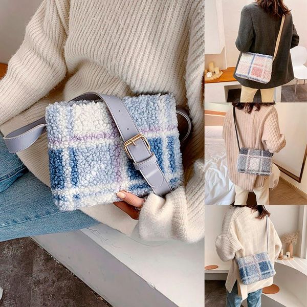 fashion women's plush plaid zipper lattice small square bag women's handbag lock chain shoulder messenger bags
fashion women's plush plaid zipper lattice small square bag women's handbag lock chain shoulder messenger bags