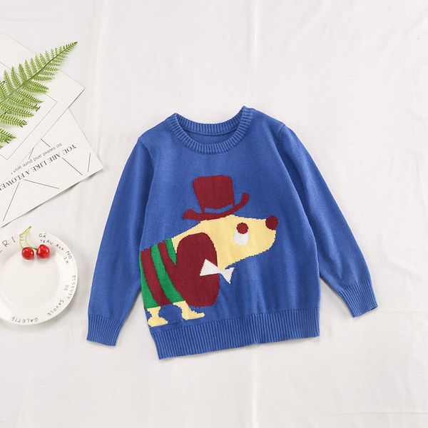 2-6y boys and girls knitted sweater cartoon autumn and winter baby kids clothes o-neck pullovers cotton children sweaters, Blue
2-6y boys and girls knitted sweater cartoon autumn and winter baby kids clothes o-neck pullovers cotton children sweaters, Blue