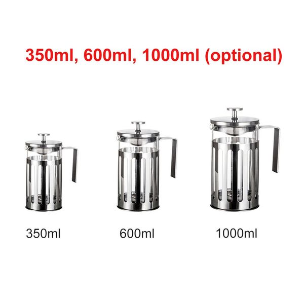 stainless steel french press coffee maker cafetiere percolator tool insulated coffee tea brewer pot with filter baskets coffee pots
stainless steel french press coffee maker cafetiere percolator tool insulated coffee tea brewer pot with filter baskets coffee pots