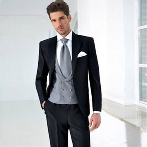 handsome one button groomsmen peak lapel groom tuxedos men suits wedding/prom/dinner man blazer(jacket+pants+tie+vest) 710, Black;gray
handsome one button groomsmen peak lapel groom tuxedos men suits wedding/prom/dinner man blazer(jacket+pants+tie+vest) 710, Black;gray
