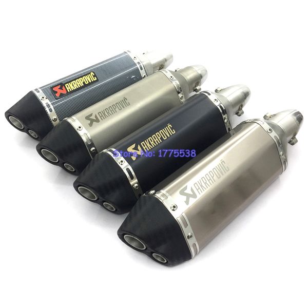 id:51mm l:370mm universal motorcycle exhaust muffler escape scooter akrapovic exhaust muffle dual hole fit for most motorbikes
id:51mm l:370mm universal motorcycle exhaust muffler escape scooter akrapovic exhaust muffle dual hole fit for most motorbikes