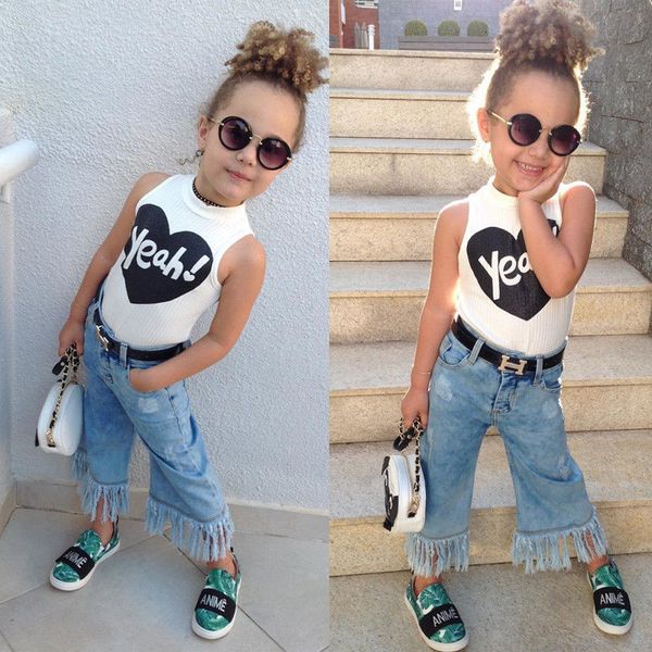 clothing girls emmababy set baby baby girls clothes 2pcs summer sleeveless vest + short style loose jeans outfits 1-5t fits, White
clothing girls emmababy set baby baby girls clothes 2pcs summer sleeveless vest + short style loose jeans outfits 1-5t fits, White